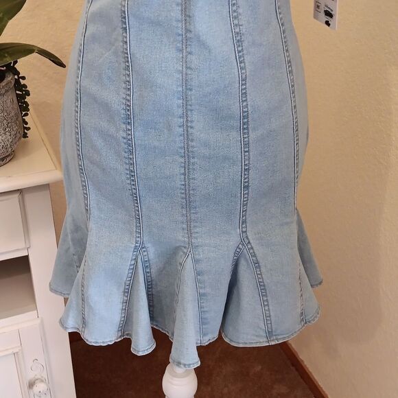 NWT. RE Generation By Celebrity Pink Blue Flared Sheath Mini Dress - Picture 3 of 9